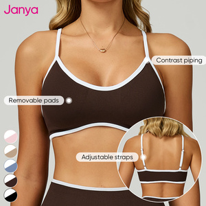Conjunto Deportivo Janya para Mujer de Leggings de Cintura Alta y Sujetador de Fitness, Nuevo Traje de Ropa Deportiva con Bloques de Color sin Costuras de 2 Piezas para Gimnasio y Yoga - Product Image 3