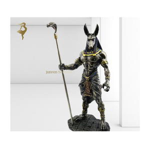 Peint à la main décor cadeaux figurines sculpture en bronze statues de <span class=keywords><strong>pharaon</strong></span> égyptien - Product Image 2