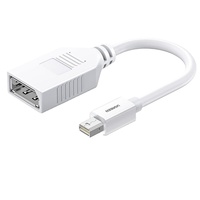 Adaptador UGREEN Mini DP a DP Thunderbolt 4K de Alta Definición con Doble Blindaje y Doble Capa para MacBook Laptop, en Stock