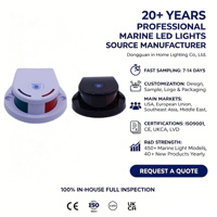 Feu de navigation LED étanche IP67 In Hooper 1,5W avec portée de 2 milles, fixation sur pont de yacht pour usage marin