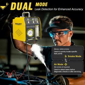 Solary Draagbare Gele Auto Rooklekdetector Motor Analysator Auto Diagnose Gereedschap EVAP <span class=keywords><strong>Tester</strong></span> 12V 65W 1 Jaar Universeel - Product Image 4
