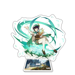 Precio al por mayor Multi diseños Attack on Tian acrílico Standees Anime doble capa UV impresión Genshin Impact lindo soporte acrílico - Product Image 1