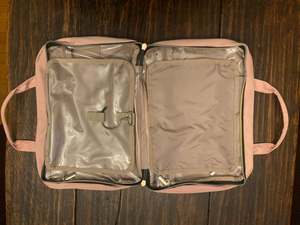 Large Capacity Custom Makeup <b>Wash</b> <b>Bag</b> Water-Resistant Material <b>Hanging</b> Design for <b>Women</b>"s Travel Toiletry Cosmetic Storage - Product Image 5