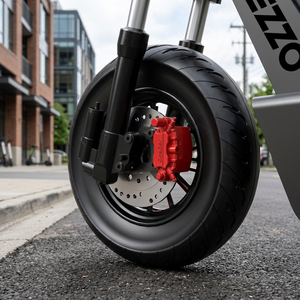 Roue avant de trottinette électrique en alliage d'aluminium F8 avec roulement à billes et technologie de frein à disque - Product Image 3