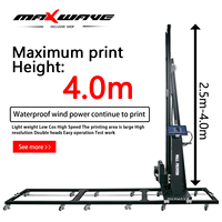 Vente chaude Mur Peintre Robot Automatique Panneau Mural 3d Vertical Mural Imprimante Machine D'impression Pour Les Murs