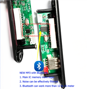 Vente en gros d'usine 5V à 12V, carte MP3 SD, TF, USB, AUX, lecteur Audio, carte décodeur Radio FM Q9A, boîte de marque hiklish - Product Image 3