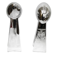 Trophée de Football Américain Lombardi Réplique de la Coupe du Super Bowl, Trophée de Rugby en Résine Personnalisé 56cm 34cm 23cm