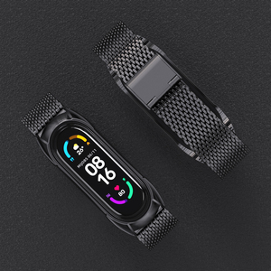 Correas de reloj de acero inoxidable de lujo de buena calidad Acero Para Smart <span class=keywords><strong>Band</strong></span> para <span class=keywords><strong>Mi</strong></span> 3 4 5 <span class=keywords><strong>6</strong></span> <span class=keywords><strong>Correa</strong></span> Accesorios - Product Image 4