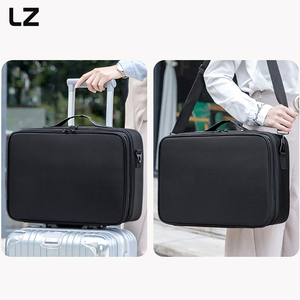 LZ <span class=keywords><strong>Travel</strong></span> Waterproof S/<span class=keywords><strong>M</strong></span>/L Makeup Bag Organisateur de toilette en nylon avec pochette à poignée séparatrice pour femmes Purse Daily Use - Product Image 5