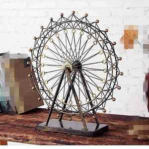 Décoration de bureau, de maison ou d'école créative et moderne en forme de grande roue noire en métal avec roulement à billes - Product Image 4