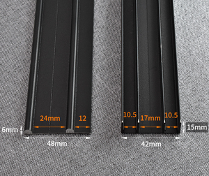 Riel Guía de Aleación de Zinc de Buena Calidad para Armario, Cocina y Dormitorio, con Fácil Instalación y Funcionamiento Silencioso - Product Image 1