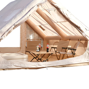 Tente gonflable avec fenêtre de toit amovible, installation rapide, imperméable, en tissu Oxford, une chambre, quatre saisons, pour 3-4 personnes, camping adulte - Product Image 3