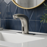 Robinet de lavabo automatique à capteur pour salle de bain, système de robinet de lavabo intelligent sans contact, robinet automatique moderne Haijun