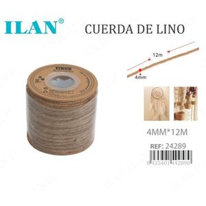 Corda di lino 4 mm x 12 m per artigianato e decorazioni - Product Image 1