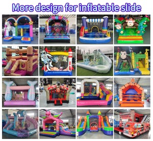 Castello Gonfiabile Commerciale in PVC <span class=keywords><strong>Blu</strong></span> a Tema Cartone Animato con Scivolo, per Esterni o Interni, in Vendita - Product Image 6