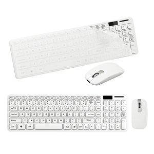 Combo clavier et souris sans fil Banda 2.4G taille standard pour PC portable ordinateur de bureau avec <span class=keywords><strong>film</strong></span> protecteur transparent - Product Image 3