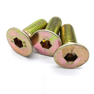 Tornillo de Cabeza Avellanada de Acero al Carbono con Rosca Completa, Chapado en Zinc Amarillo, DIN 7991, Tamaño Métrico, Marca WANGXUAN, Fabricado en China - Product Image 3