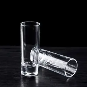 Modern stil boş yuvarlak Mini atış cam 60ml yaratıcı içme içecek likör ruhları cam şarap kadehi 2oz