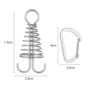 Yisen สมอบนดาดฟ้าปรับแต่งได้พร้อมตะขอยึดเชือกลมแบบพกพา - Product Image 4