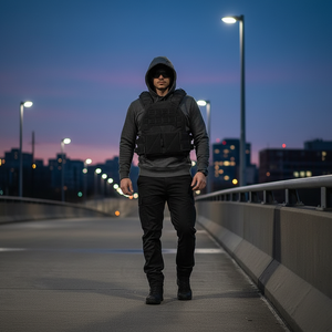 Gilet tactique léger Molle, gilet d'entraînement réglable avec rembourrage protecteur, gilet lesté tactique réglable - Product Image 3