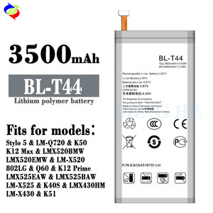 3500mAh BL-T44 de la batería del teléfono celular para LG Q60 batería k50 batería - Product Image 2