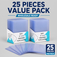 Étui de rangement rigide en PVC Elite 55PT pour cartes de visite, 3x4 pouces, protection professionnelle haute transparence