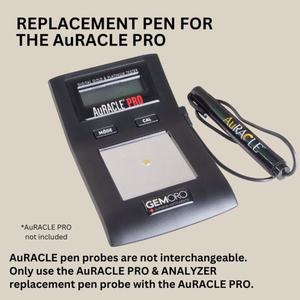 Gemoro AuRACLE Pro Replacement Pen Probe Non Toxic Saline Solution Dry Probe <b>Gold</b> Platinum <b>Tester</b> Analyzer Testing Accessory - Product Image 5