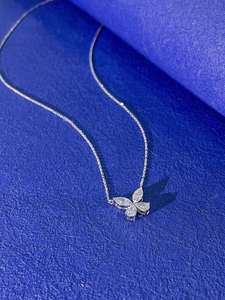 Collier Pendentif Élégant pour Femme en Diamant de Laboratoire Plaqué Rhodium Or Rose Or Blanc Argent Luxe Designer Hip Hop - Product Image 5