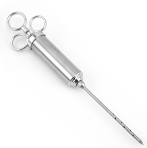 Seringue à viande robuste de 2 oz en acier inoxydable 304 avec 3 aiguilles injectrices pour marinade, idéale pour barbecue, fumoir, steak, dinde - Product Image 5