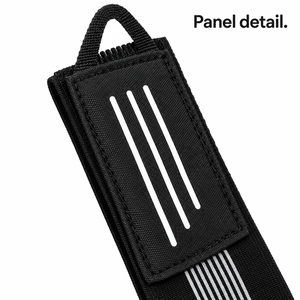 Sangles élastiques noires pour pantalon de cyclisme, ensemble de 2 pièces pour sécuriser les jambes des pantalons pendant les sorties à vélo - Product Image 2