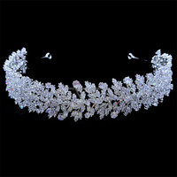 RE4490 bandeau de mariée princesse en zircone, vigne de cheveux CZ, nouveaux accessoires de cheveux de mariage