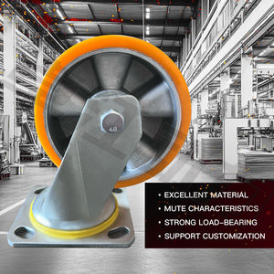 <span class=keywords><strong>ล้อ</strong></span>โพลียูรีเทนเหล็กอะลูมิเนียมแบบแข็ง รับน้ำหนักได้ 1000 กก. สำหรับขาโต๊ะเฟอร์นิเจอร์ พร้อมเบรกหลัง - Product Image 1