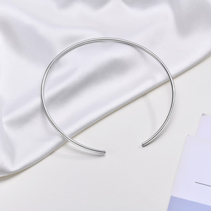 Dapat diatur emas perak 4mm kalung Choker baja nirkarat perhiasan untuk wanita manset Choker perhiasan kerah Collier serviks 2024 - Product Image 4