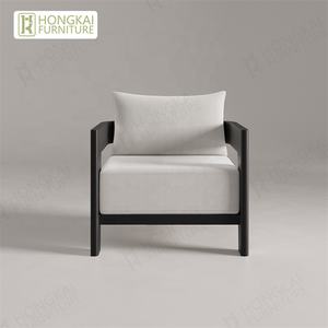 एल्यूमीनियम गार्डन सोफे सेट आउटडोर फर्नीचर एल्यूमीनियम सोफे पैटियो धातु फ्रेम सोफा सेट - Product Image 2