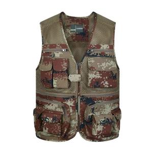 <span class=keywords><strong>Gilet</strong></span> <span class=keywords><strong>de</strong></span> pêche d'été multi-poches couleur kaki - Product Image 4
