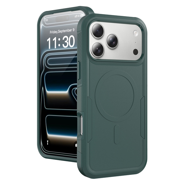 Heavy Duty Shockproof Rugged Armor Case for iPhone 17 16 15 Pro Max TPU PC 2 in 1 Anti Drop Full Protection Camera Bumper case