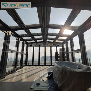 Cubierta de Patio de policarbonato para exteriores personalizada, vidrio de aluminio, Sunroom, diseño Popular, garantía de 10 años, recinto de <span class=keywords><strong>porche</strong></span> impermeable - Product Image 6