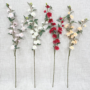 Fleurs de cerisier artificielles de haute qualité en soie colorée, 2 tiges, style moderne, 91 cm, pour la décoration de table de mariage et de la maison - Product Image 1