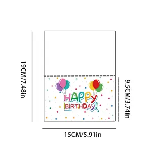 Ingrosso piccolo cartone animato fresco biglietto di compleanno transfrontaliero High-End di Design animale di carta feste di benedizione per l'amore dei bambini - Product Image 5
