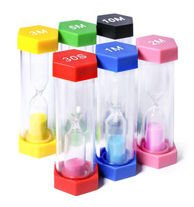 นาฬิกาทรายพลาสติกหลากสีแบบดั้งเดิม ทำด้วยมือ ใช้เวลา 15/30 นาที สำหรับการสอนในห้องเรียน พร้อมดีไซน์เพื่อความปลอดภัย - Product Image 5