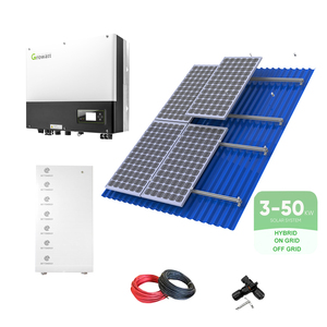 Sistema de Energía Solar Híbrido GROWATT de 12Kv 20Kva 30Kva Trifásico de 10KW con Batería de Iones de Litio para el Hogar - Product Image 1