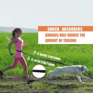 Correa para perro manos libres, correa para perro con asa acolchada doble fuerte de 6 pies con hebilla para cinturón de seguridad de coche - Product Image 3