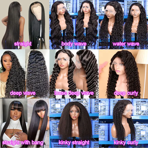 Perruques en cheveux humains brésiliens vierges HD de 28 pouces, ondulées, bouclées, avec dentelle transparente, pour femmes noires - Product Image 6