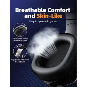 ONIKUMA GT806 <b>Wireless</b> Gaming Headset Over-the-Ear 2.4g <b>Wireless</b> Wired Three-Mode Lightweight Gaming Headset - Product Image 6