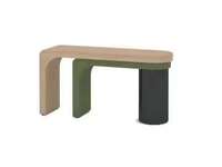 Table basse moderne en bois combinée pour la formation et le divertissement à domicile dans le salon