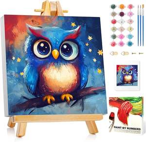 Набор для рисования по номерам для детей с рамкой, краска енота по номерам с рамкой, краска по номерам для детей для подарков и домашнего декора - Product Image 4