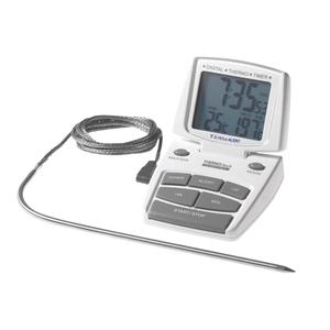 Digital Thermo <b>Timer</b> With Probe For Kitchen Cooking And Grilling - Product Image 1