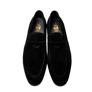 Chaussures de bureau décontractées pour hommes en cuir véritable, tendance estivale, avec lacets et empeigne caoutchoutée - Product Image 5