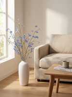 Fleur artificielle en soie de 109 cm, longue tige, branche unique, fausse branche florale pour la décoration de mariage et de la maison