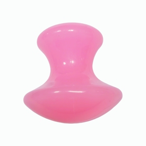 Outil de massage en résine rose en forme de champignon pour le dos, idéal pour la relaxation musculaire et la réduction des gonflements. - Product Image 1